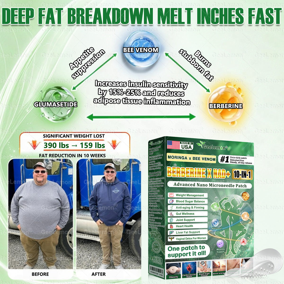 𝐎𝐟𝐟𝐢𝐜𝐢𝐚𝐥 𝐔𝐒 𝐒𝐭𝐨𝐫𝐞 🇺🇸  | 𝐆𝐞𝐞𝐋𝐞𝐦𝐨𝐧® Moringa · Berberine × NAD+ 𝟏𝟎-𝐢𝐧-𝟏 𝐀𝐝𝐯𝐚𝐧𝐜𝐞𝐝 𝐍𝐚𝐧𝐨 𝐌𝐢𝐜𝐫𝐨𝐧𝐞𝐞𝐝𝐥𝐞 𝐏𝐚𝐭𝐜𝐡 — 𝐎𝐧𝐜𝐞 𝐃𝐚𝐢𝐥𝐲, 𝐕𝐢𝐬𝐢𝐛𝐥𝐞 𝐑𝐞𝐬𝐮𝐥𝐭𝐬 𝐢𝐧 𝟕 𝐃𝐚𝐲𝐬