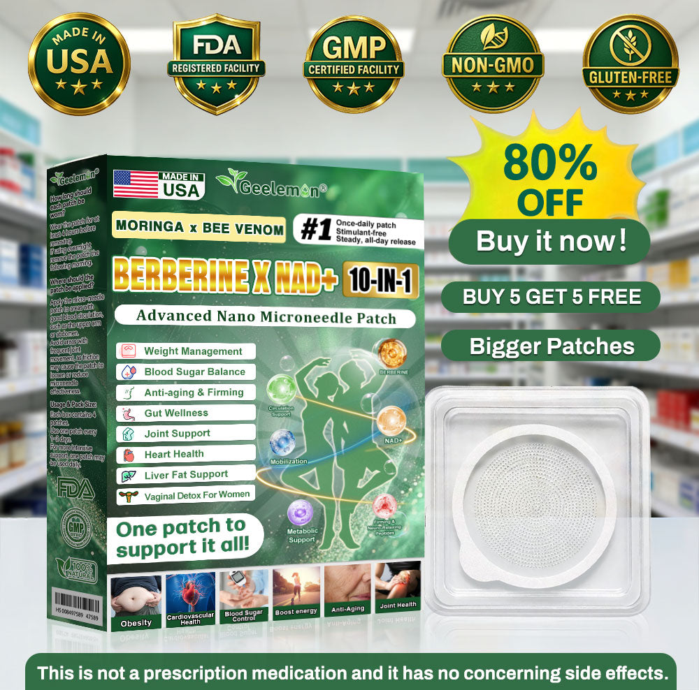 𝐎𝐟𝐟𝐢𝐜𝐢𝐚𝐥 𝐔𝐒 𝐒𝐭𝐨𝐫𝐞 🇺🇸  | 𝐆𝐞𝐞𝐋𝐞𝐦𝐨𝐧® Moringa · Berberine × NAD+ 𝟏𝟎-𝐢𝐧-𝟏 𝐀𝐝𝐯𝐚𝐧𝐜𝐞𝐝 𝐍𝐚𝐧𝐨 𝐌𝐢𝐜𝐫𝐨𝐧𝐞𝐞𝐝𝐥𝐞 𝐏𝐚𝐭𝐜𝐡 — 𝐎𝐧𝐜𝐞 𝐃𝐚𝐢𝐥𝐲, 𝐕𝐢𝐬𝐢𝐛𝐥𝐞 𝐑𝐞𝐬𝐮𝐥𝐭𝐬 𝐢𝐧 𝟕 𝐃𝐚𝐲𝐬