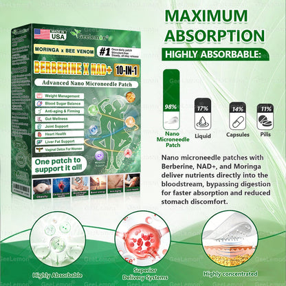 𝐎𝐟𝐟𝐢𝐜𝐢𝐚𝐥 𝐔𝐒 𝐒𝐭𝐨𝐫𝐞 🇺🇸  | 𝐆𝐞𝐞𝐋𝐞𝐦𝐨𝐧® Moringa · Berberine × NAD+ 𝟏𝟎-𝐢𝐧-𝟏 𝐀𝐝𝐯𝐚𝐧𝐜𝐞𝐝 𝐍𝐚𝐧𝐨 𝐌𝐢𝐜𝐫𝐨𝐧𝐞𝐞𝐝𝐥𝐞 𝐏𝐚𝐭𝐜𝐡 — 𝐎𝐧𝐜𝐞 𝐃𝐚𝐢𝐥𝐲, 𝐕𝐢𝐬𝐢𝐛𝐥𝐞 𝐑𝐞𝐬𝐮𝐥𝐭𝐬 𝐢𝐧 𝟕 𝐃𝐚𝐲𝐬